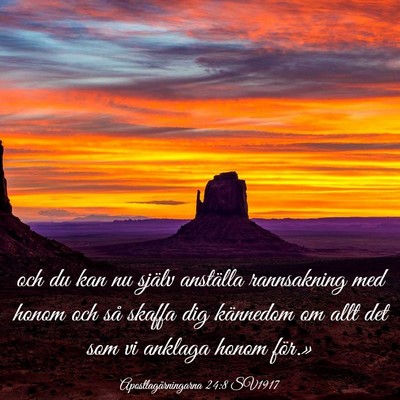 Picture 03 - Apostlagärningarna 24:8 SV1917 - och du kan nu själv anställa rannsakning med - Bible Verse Picture