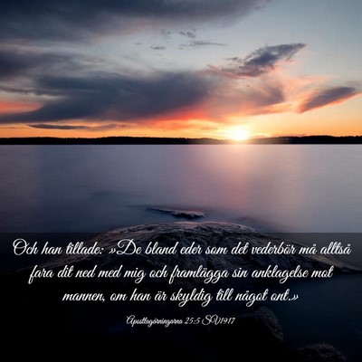 Picture 03 - Apostlagärningarna 25:5 SV1917 - Och han tillade: »De bland eder som det - Bible Verse Picture
