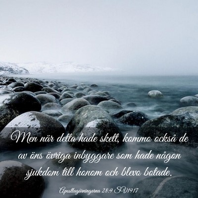 Picture 03 - Apostlagärningarna 28:9 SV1917 - Men när detta hade skett, kommo också de av - Bible Verse Picture