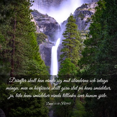 Picture 03 - Daniel 11:18 SV1917 - Därefter skall han vända sig mot öländerna - Bible Verse Picture