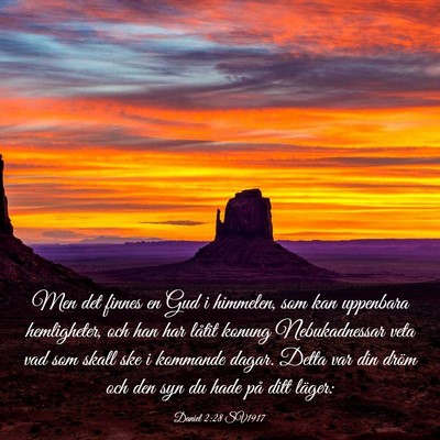 Picture 03 - Daniel 2:28 SV1917 - Men det finnes en Gud i himmelen, som kan - Bible Verse Picture