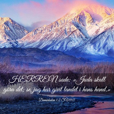 Picture 03 - Domarboken 1:2 SV1917 - HERREN sade: »Juda skall göra det; se, jag har - Bible Verse Picture