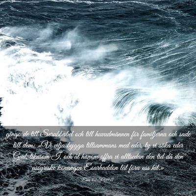 Picture 03 - Esra 4:2 SV1917 - gingo de till Serubbabel och till huvudmännen - Bible Verse Picture
