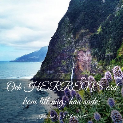 Picture 03 - Hesekiel 12:1 SV1917 - Och HERRENS ord kom till mig; han - Bible Verse Picture