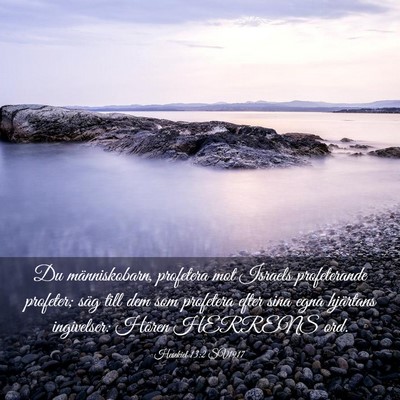 Picture 03 - Hesekiel 13:2 SV1917 - Du människobarn, profetera mot Israels - Bible Verse Picture