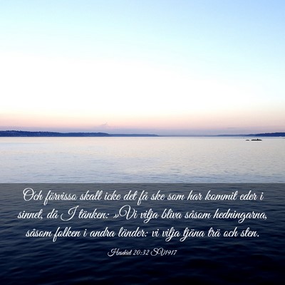 Picture 03 - Hesekiel 20:32 SV1917 - Och förvisso skall icke det få ske som har - Bible Verse Picture
