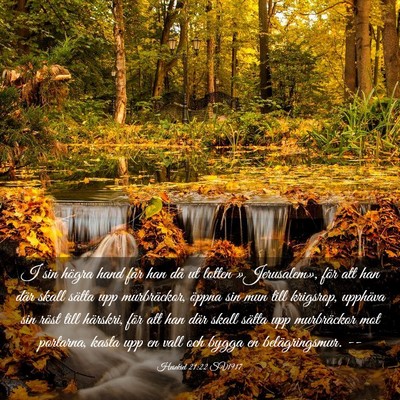 Picture 03 - Hesekiel 21:22 SV1917 - I sin högra hand får han då ut lotten - Bible Verse Picture