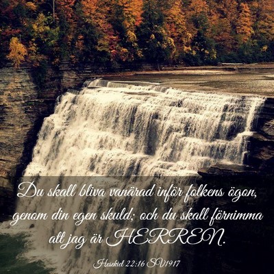 Picture 03 - Hesekiel 22:16 SV1917 - Du skall bliva vanärad inför folkens ögon, - Bible Verse Picture