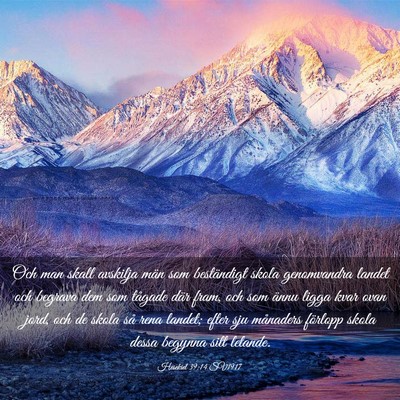 Picture 03 - Hesekiel 39:14 SV1917 - Och man skall avskilja män som beständigt skola - Bible Verse Picture
