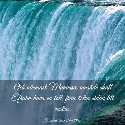Picture 03 - Hesekiel 48:5 SV1917 - Och närmast Manasses område skall Efraim hava - Bible Verse Picture