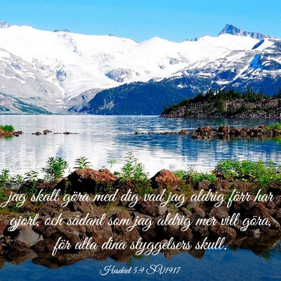 Picture 03 - Hesekiel 5:9 SV1917 - jag skall göra med dig vad jag aldrig förr har - Bible Verse Picture
