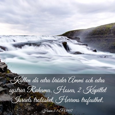 Picture 03 - Hosea 2:1 SV1917 - Kallen då edra bröder Ammi och edra systrar - Bible Verse Picture