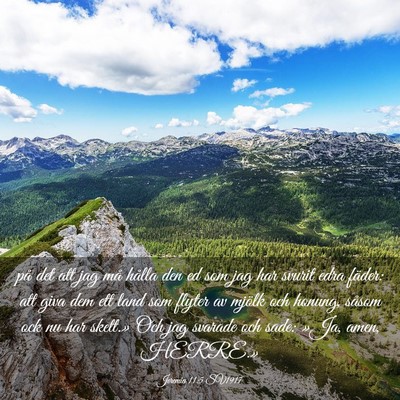 Picture 03 - Jeremia 11:5 SV1917 - på det att jag må hålla den ed som jag har - Bible Verse Picture