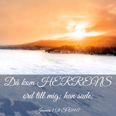 Picture 03 - Jeremia 13:8 SV1917 - Då kom HERRENS ord till mig; han - Bible Verse Picture