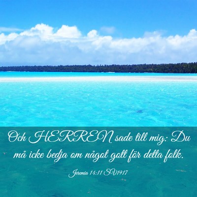 Picture 03 - Jeremia 14:11 SV1917 - Och HERREN sade till mig: Du må icke bedja om - Bible Verse Picture