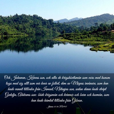 Picture 03 - Jeremia 41:16 SV1917 - Och Johanan, Kareas son, och alla de - Bible Verse Picture