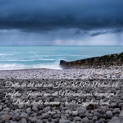 Picture 03 - Jeremia 46:13 SV1917 - Detta är det ord som HERREN talade till profeten - Bible Verse Picture