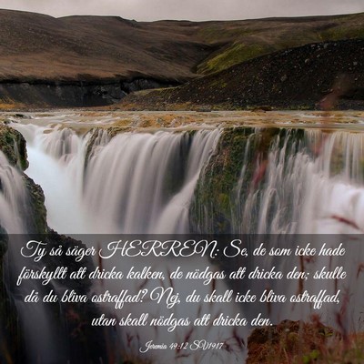 Picture 03 - Jeremia 49:12 SV1917 - Ty så säger HERREN: Se, de som icke hade - Bible Verse Picture