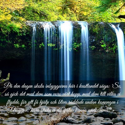 Picture 03 - Jesaja 20:6 SV1917 - På den dagen skola inbyggarna här i kustlandet - Bible Verse Picture