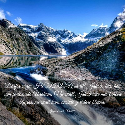 Picture 03 - Jesaja 29:22 SV1917 - Därför säger HERREN så till Jakobs hus, han - Bible Verse Picture