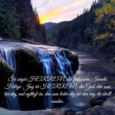 Picture 03 - Jesaja 48:17 SV1917 - Så säger HERREN, din förlossare, Israels - Bible Verse Picture