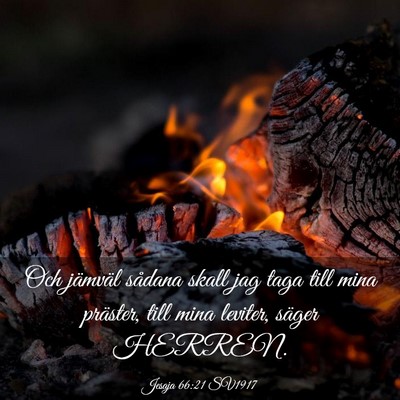 Picture 03 - Jesaja 66:21 SV1917 - Och jämväl sådana skall jag taga till mina - Bible Verse Picture