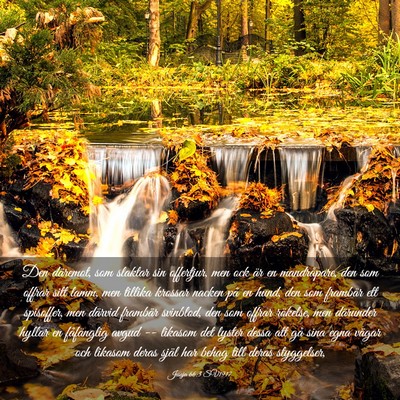 Picture 03 - Jesaja 66:3 SV1917 - Den däremot, som slaktar sin offertjur, men ock - Bible Verse Picture