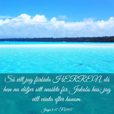 Picture 03 - Jesaja 8:17 SV1917 - Så vill jag förbida HERREN, då han nu döljer - Bible Verse Picture