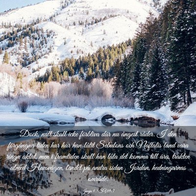 Picture 03 - Jesaja 9:1 SV1917 - Dock, natt skall icke förbliva där nu ångest - Bible Verse Picture