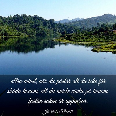 Picture 03 - Job 35:14 SV1917 - allra minst, när du påstår att du icke får - Bible Verse Picture