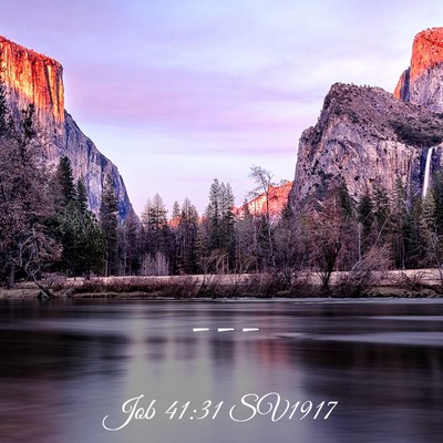 Picture 03 - Job 41:31 SV1917 -  - Bible Verse Picture