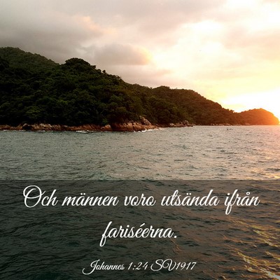 Picture 03 - Johannes 1:24 SV1917 - Och männen voro utsända ifrån - Bible Verse Picture