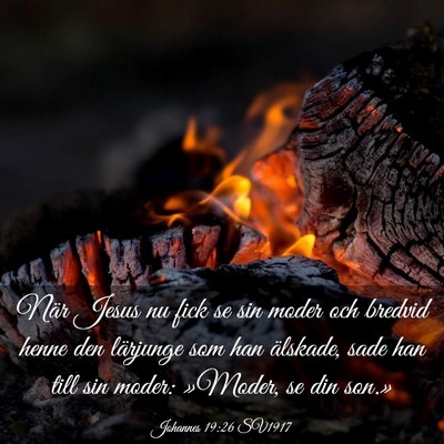 Picture 03 - Johannes 19:26 SV1917 - När Jesus nu fick se sin moder och bredvid henne - Bible Verse Picture