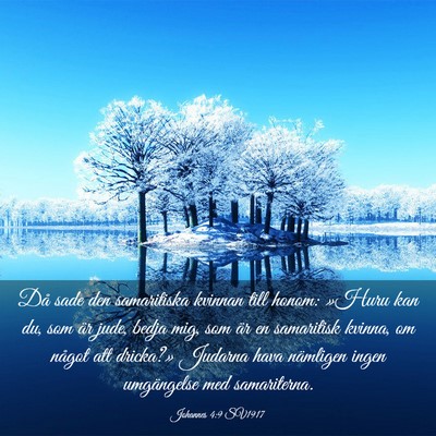 Picture 03 - Johannes 4:9 SV1917 - Då sade den samaritiska kvinnan till honom: - Bible Verse Picture