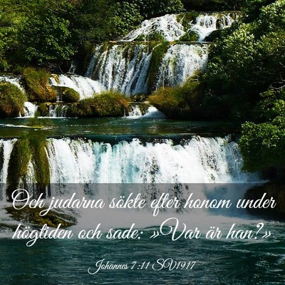 Picture 03 - Johannes 7:11 SV1917 - Och judarna sökte efter honom under högtiden - Bible Verse Picture
