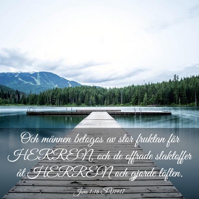 Picture 03 - Jona 1:16 SV1917 - Och männen betogos av stor fruktan för HERREN, - Bible Verse Picture
