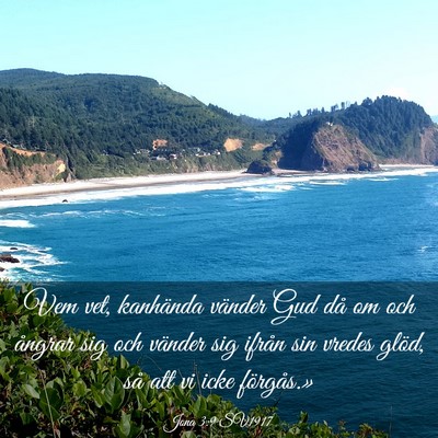 Picture 03 - Jona 3:9 SV1917 - Vem vet, kanhända vänder Gud då om och ångrar - Bible Verse Picture