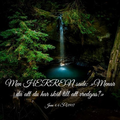 Picture 03 - Jona 4:4 SV1917 - Men HERREN sade: »Menar du att du har skäl till - Bible Verse Picture
