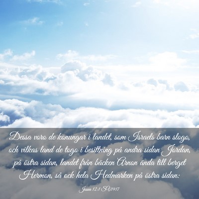 Picture 03 - Josua 12:1 SV1917 - Dessa voro de konungar i landet, som Israels barn - Bible Verse Picture