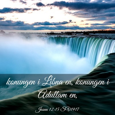 Picture 03 - Josua 12:15 SV1917 - konungen i Libna en, konungen i Adullam - Bible Verse Picture
