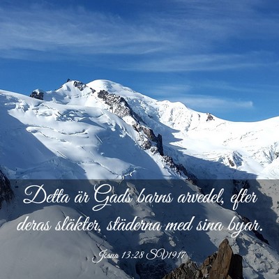 Picture 03 - Josua 13:28 SV1917 - Detta är Gads barns arvedel, efter deras - Bible Verse Picture