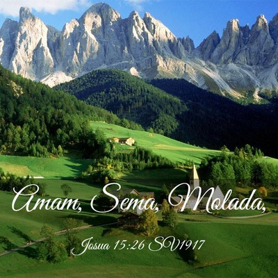 Picture 03 - Josua 15:26 SV1917 - Amam, Sema, - Bible Verse Picture
