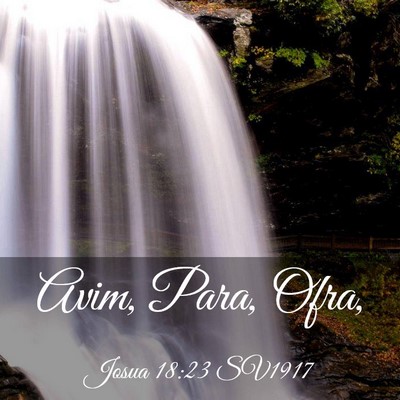 Picture 03 - Josua 18:23 SV1917 - Avim, Para, - Bible Verse Picture
