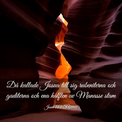 Picture 03 - Josua 22:1 SV1917 - Då kallade Josua till sig rubeniterna och - Bible Verse Picture