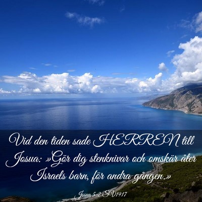 Picture 03 - Josua 5:2 SV1917 - Vid den tiden sade HERREN till Josua: »Gör dig - Bible Verse Picture