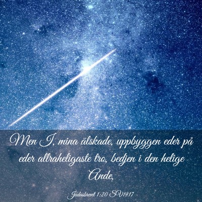 Picture 03 - Judasbrevet 1:20 SV1917 - Men I, mina älskade, uppbyggen eder på eder - Bible Verse Picture