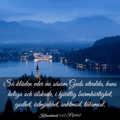 Picture 03 - Kolosserbrevet 3:12 SV1917 - Så kläden eder nu såsom Guds utvalda, hans - Bible Verse Picture