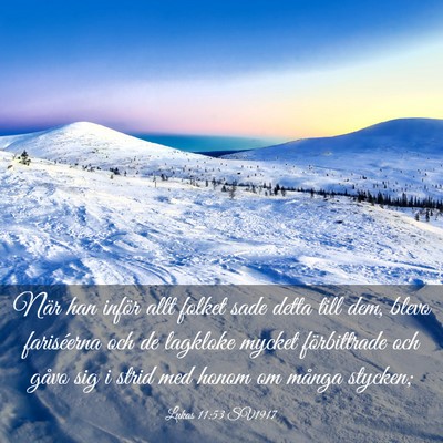 Picture 03 - Lukas 11:53 SV1917 - När han inför allt folket sade detta till dem, - Bible Verse Picture