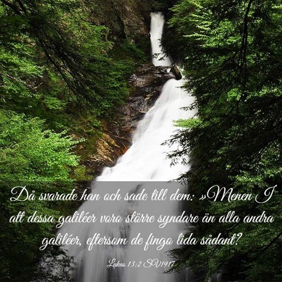 Picture 03 - Lukas 13:2 SV1917 - Då svarade han och sade till dem: »Menen I att - Bible Verse Picture