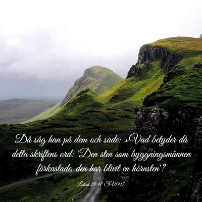 Picture 03 - Lukas 20:17 SV1917 - Då såg han på dem och sade: »Vad betyder då - Bible Verse Picture